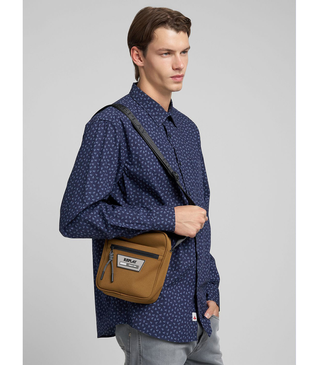 キャンバスミニショルダーバッグ 詳細画像 ブラウン 4